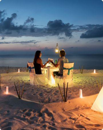 Cena Romántica Bajo las Estrellas - All Inclusive Royal Resorts